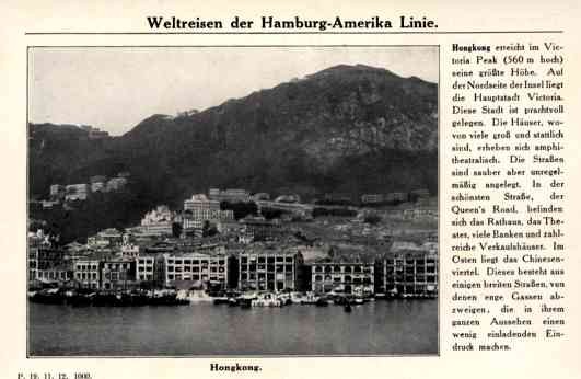 Ship Hamburg-America Line Hongkong
