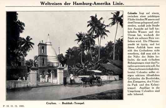 Ship Hamburg-America Line Ceylon