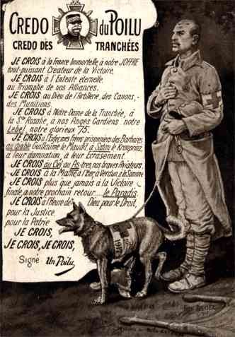 Red Cross Dog and Soldier WWI