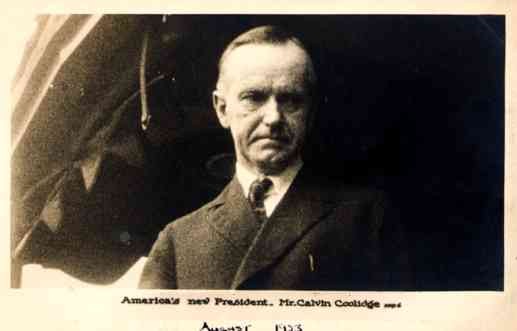 President Coolidge Real Photo