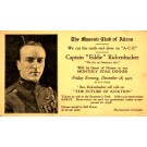 Eddie Rickenbacker Flying Ace Masonic Lecture