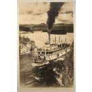 Canada Yukon Steamboat Rapids RPPC