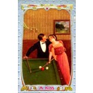 Billiard Lady in Love Billiards Table Sports