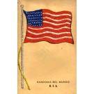 Embroidered Silk U.S. Flag Patriotic