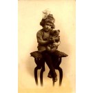 Girl Holding Teddy Bear Real Photo
