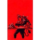 Krampus Ironing Hearts Christmas