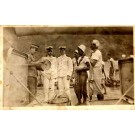 Hawaiians On Ship Navy Real Photo