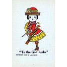 Woman Golfer Caricature