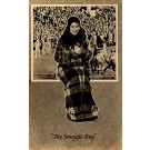 Football Rug Advertising Real Photo