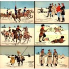 Russo-Japanese War Military on Horses Set of 6