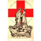 Red Cross Nurses Orderly Helping Wounded WWI
