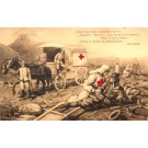 Red Cross Nurse Wounded Horse-Drawn Wagon