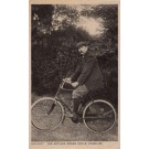 Novelist Conan Doyle on Bicycle