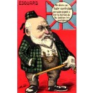 British King Edward VII Smoking Cigar Satire