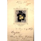 Flower Pansy Gruss Aus Woven Silk