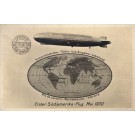 Zeppelin Globe Route of Flight 1929 Real Photo