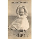 Baby with Raised Arms Real Photo Australia