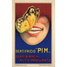 Butterfly on Shining White Teeth Advert Toothpaste