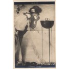 Kirchner Lady Lighting Cigarette Tuck Real Photo