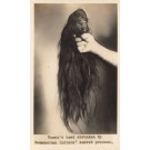 Shrunken Woman's Head Real Photo