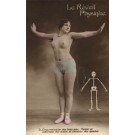Semi-Nude Girl Skeleton Doing Physical Exercise RP