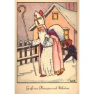 St. Nicholas Followed by Little Krampus