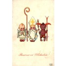 Children St. Nicholas Black Krampus Angel