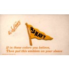 Sports Navy Banner Embroidered Silk Novelty