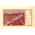 Switzerland Zurich Bridge View Woven Silk