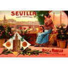 Advert Wine Sevilla Spanish Guitar Flower Roses