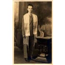 Young Jew Dressed for Prayer Real Photo