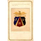 Embroidered Silk Eagle Over Fraternal Symbol