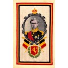 Woven Silk Flags King of Belgium WWI