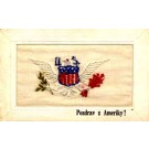 Embroidered Silk Eagle U.S. Patriotic Shield