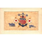 Embroidered Silk U.S. Navy Regimental WWI