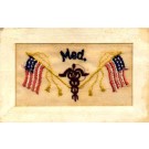 Embroidered Silk Regimental U.S. Medical Corps WWI