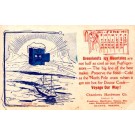 North Pole Sailing Ship Advert Refrigerator