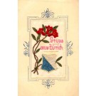 Gruss Aus Zurich Embroidered Silk