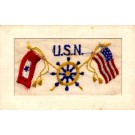 Navy U.S. Regimental Embroidered Silk