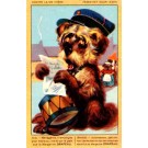 Terrier Reading Letter Bulldogs Advert Margarine