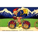 Bicyclist on Road Tour de France Advert