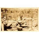 FL Everglades Old Seminole Indian Woman RP