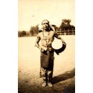 Indian Holding Drum Real Photo