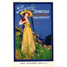 Summer Girl Advert Chocolate Art Deco