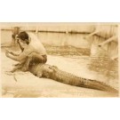 Coppinger Holding Open Alligator's Jaw FL Miami RP