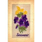 Woven Silk Violets Souvenir