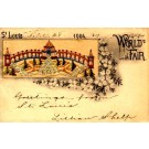 St. Louis World's Fair 1904 Embroidered Silk