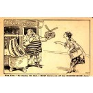 Irish Woman Asking John Bull Political Satire