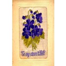 Violets for Child Woven Silk