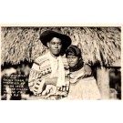 Seminole Indian Cowboy and His Bride FL RP